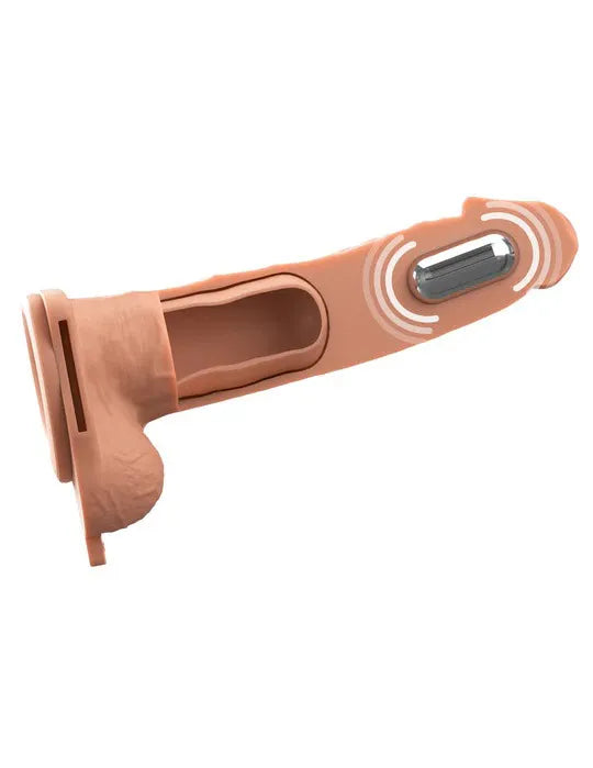 Fantasy X-Tensions Elite (Light) – 7 Inch Vibrating Hollow Silicone Strap-On