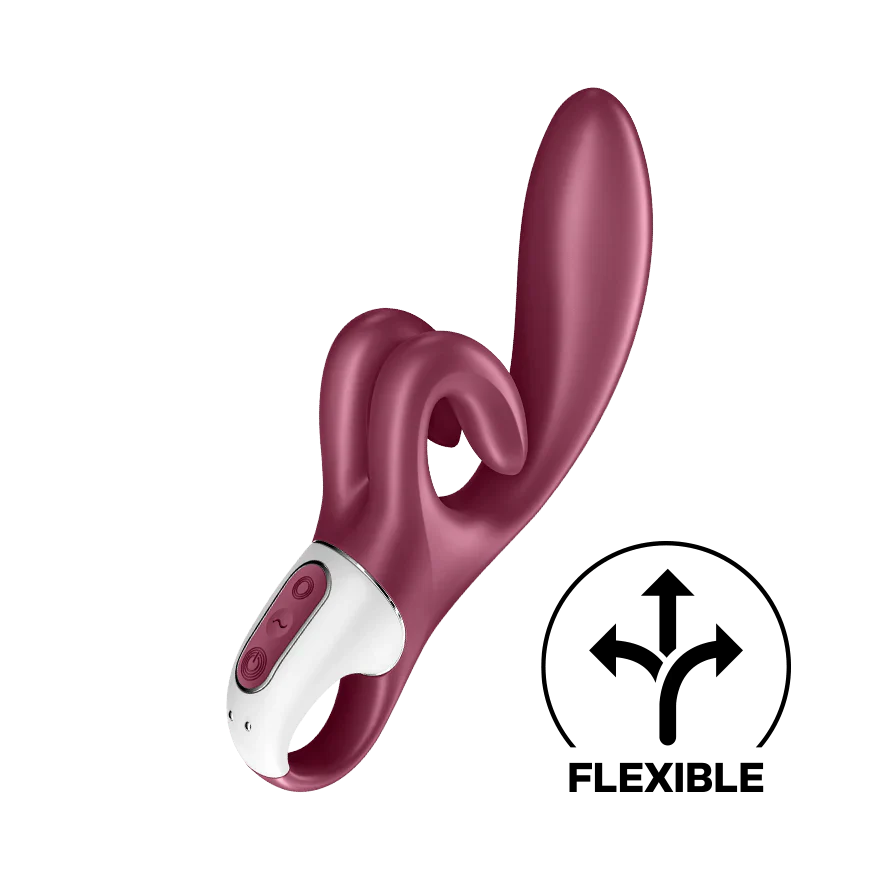 Satisfyer Touch Me Rabbit Vibrator Red with Dual Motors and Waterproof Design