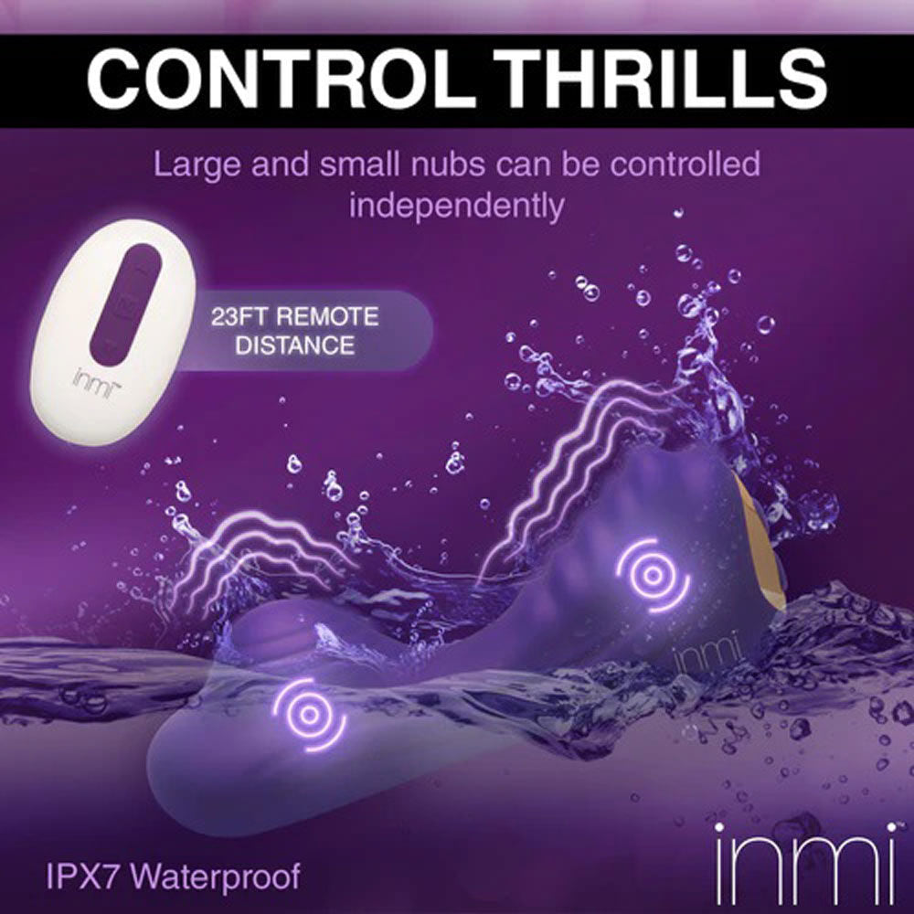 Purple Silicone Vibrating Grinder with Remote Control