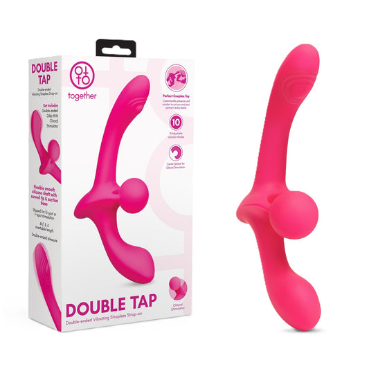 Together Toy Double Tap – Dual-Ended Vibrating Strapless Strap-On