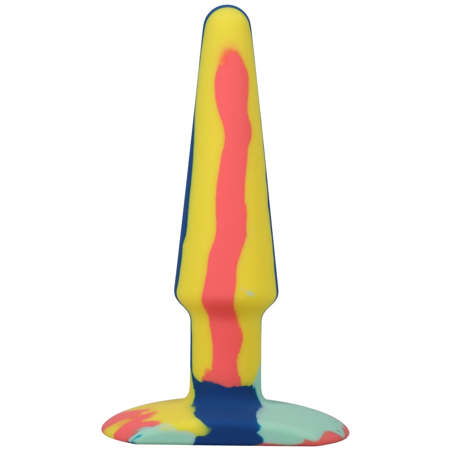 Groovy Silicone Anal Plug 5 Inch Sunrise Multi Colored