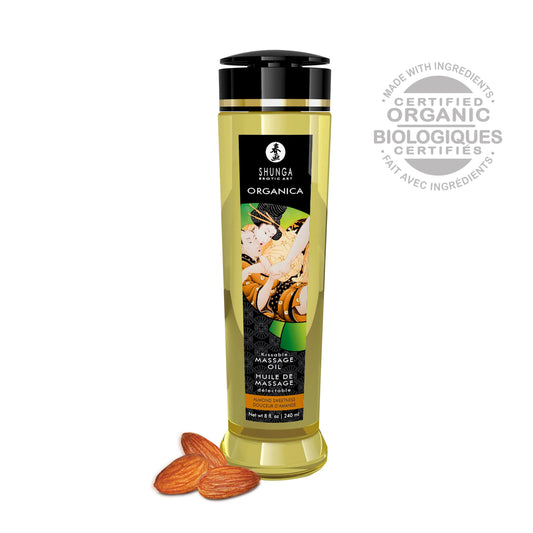 Organica Almond Sweetness – Organic Kissable Massage Oil 8 Fl Oz