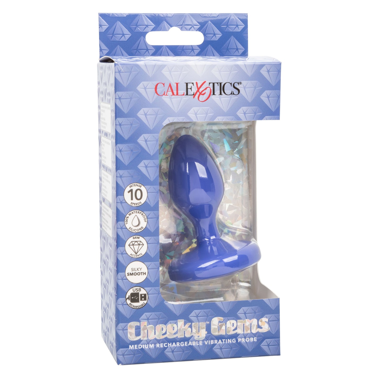 Cheeky Gems Medium Rechargeable Vibrating Probe – Flexible Silicone Vibrator