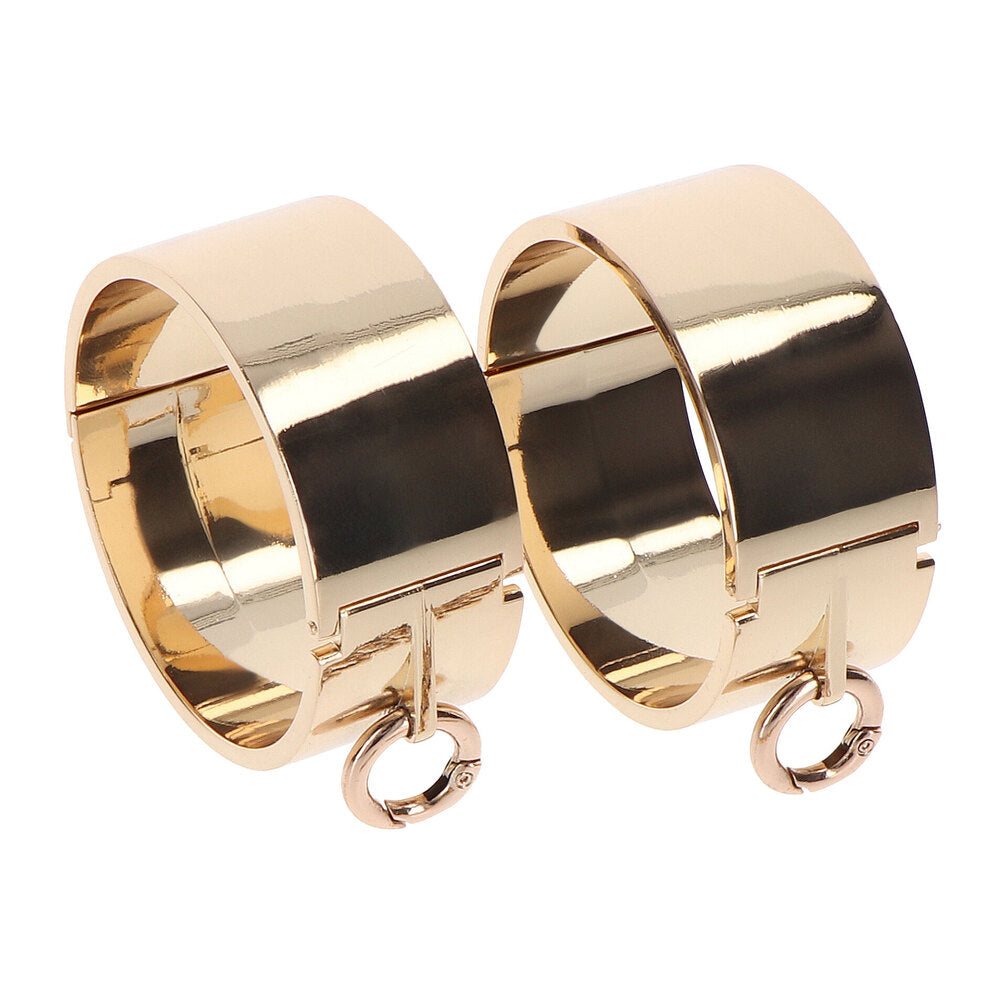 Slave Wrist Cuffs (Gold)