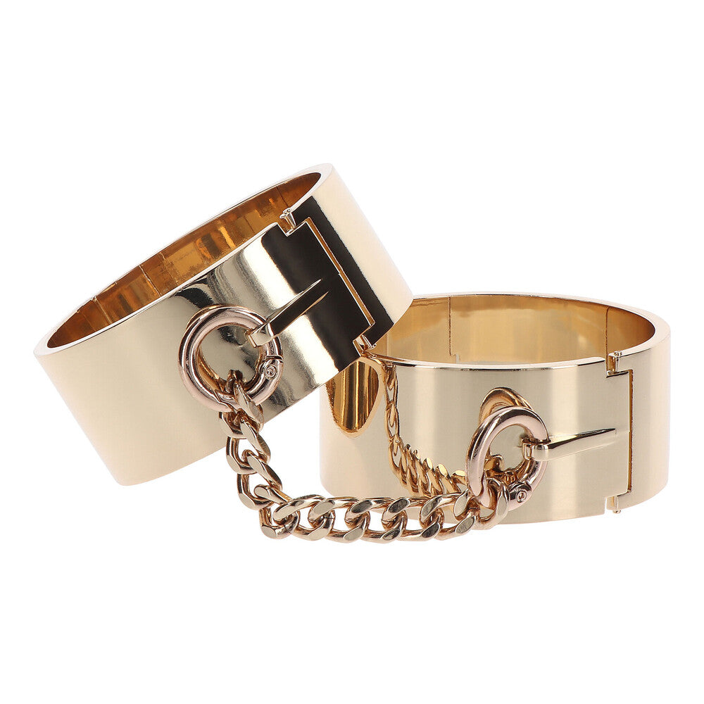 Slave Wrist Cuffs (Gold)
