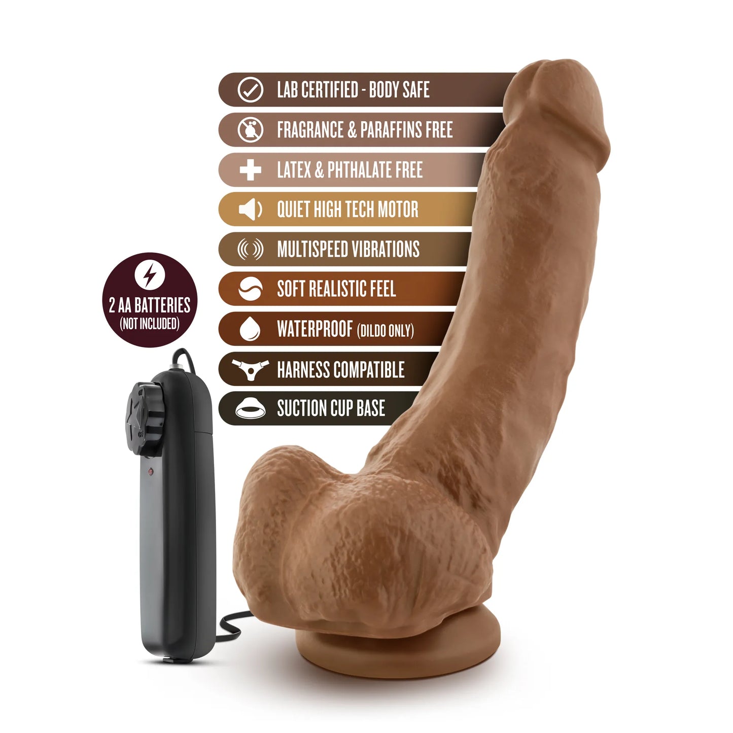 Coverboy The Boxer – 9 Inch Remote-Controlled Suction Cup Dildo