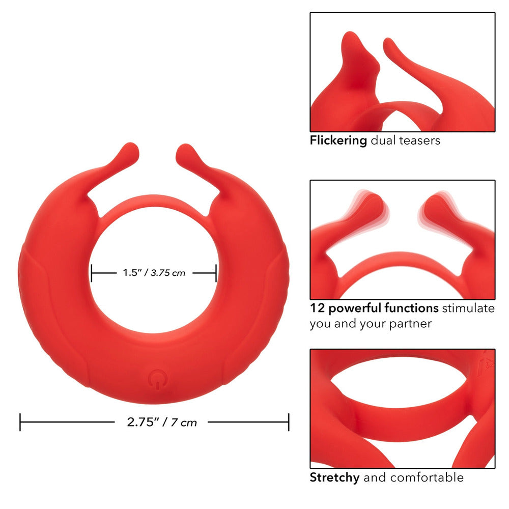 Taurus Enhancer Couples Vibrating Silicone Cock Ring