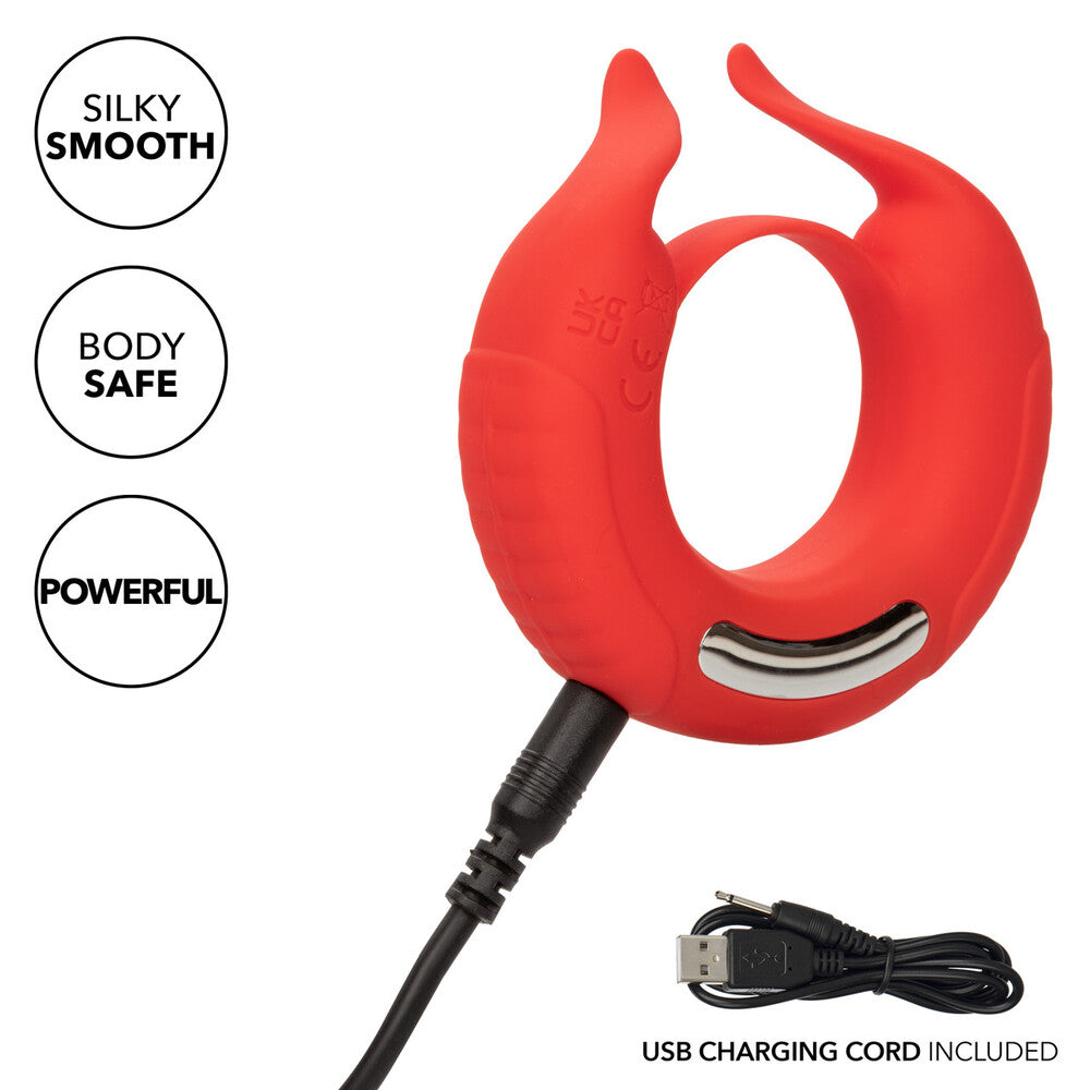 Taurus Enhancer Couples Vibrating Silicone Cock Ring