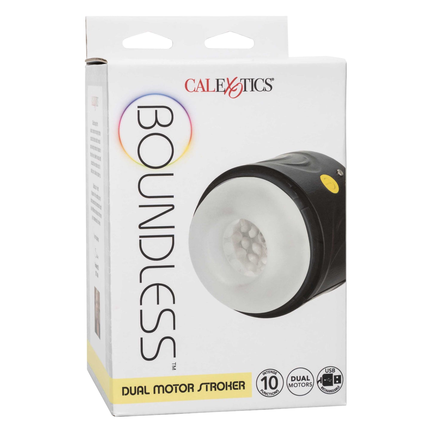 Boundless Dual Motor Stroker Black with Textured Chamber and 10 Function Settings