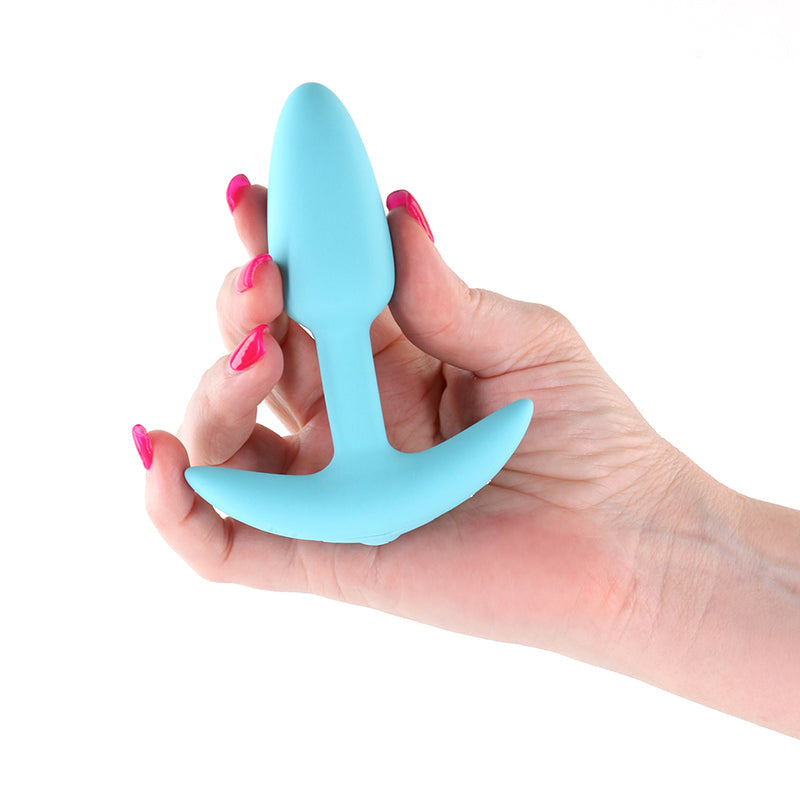 Techno Trance Blue 10.9 cm Butt Plug App Control