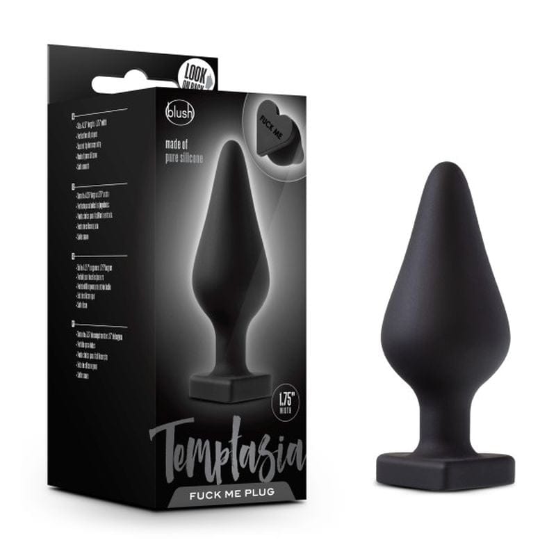 Temptasia Heart-Shaped Butt Plug Black