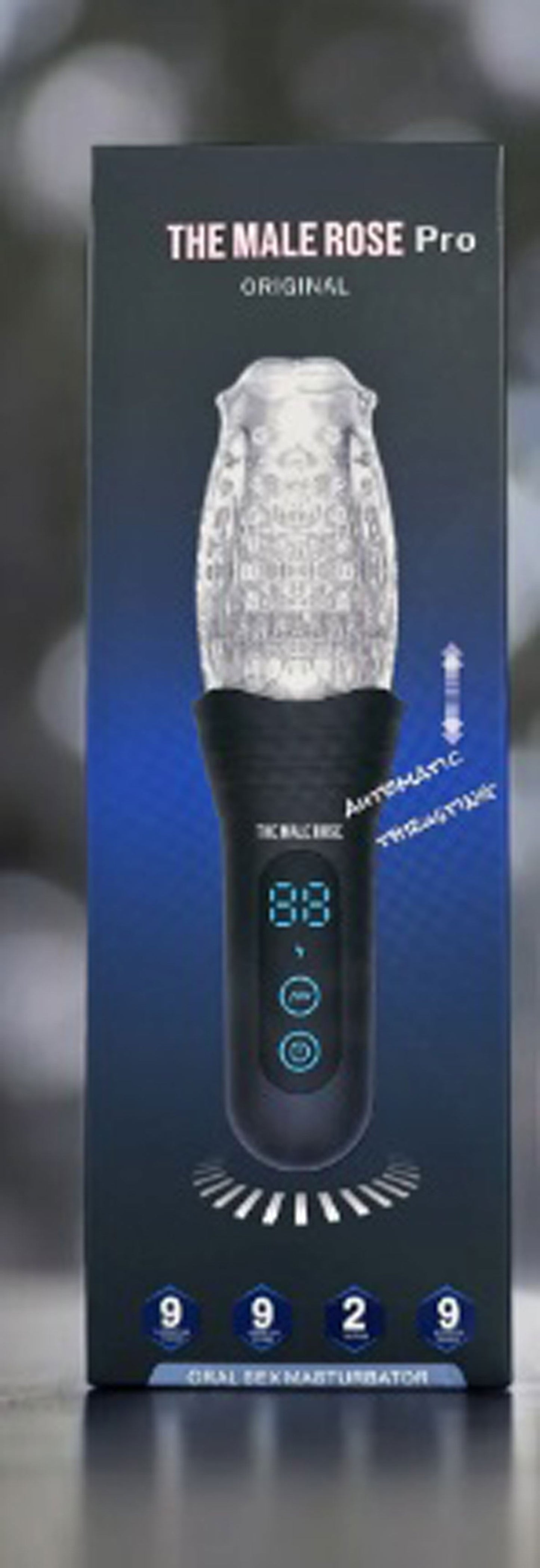 The Male Rose Pro Vibrating and Rotating Masturbator