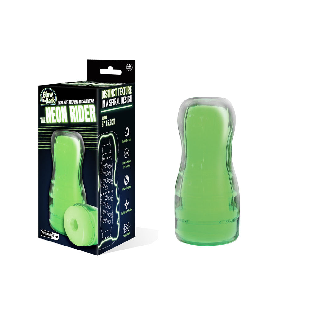 Neon Rider – Glow in the Dark Flexible 6 Inch Masturbator