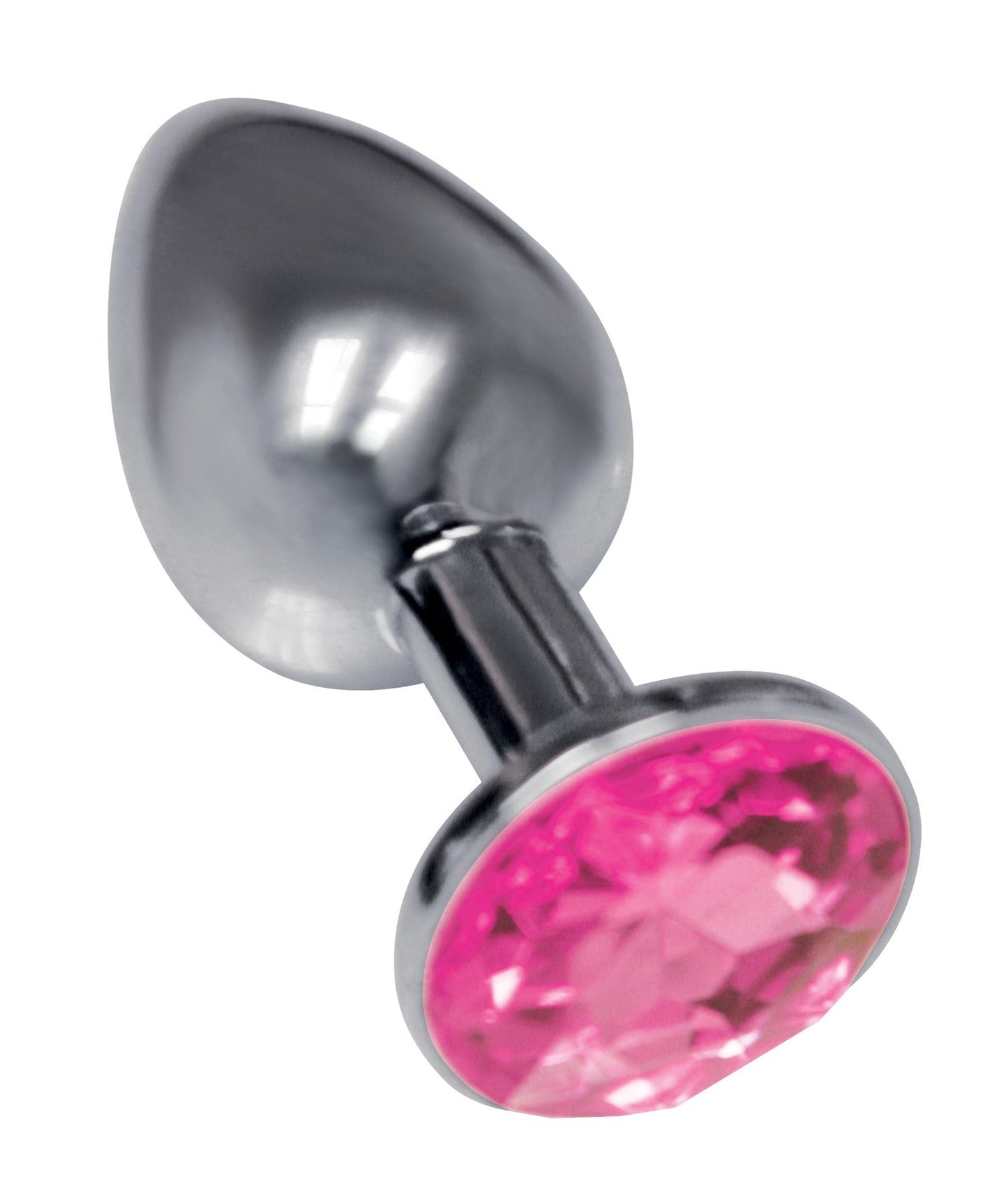 The Silver Starter Silver 7.1 cm (2.8'') Butt Plug with Round Jewel – Elegant Butt Plug