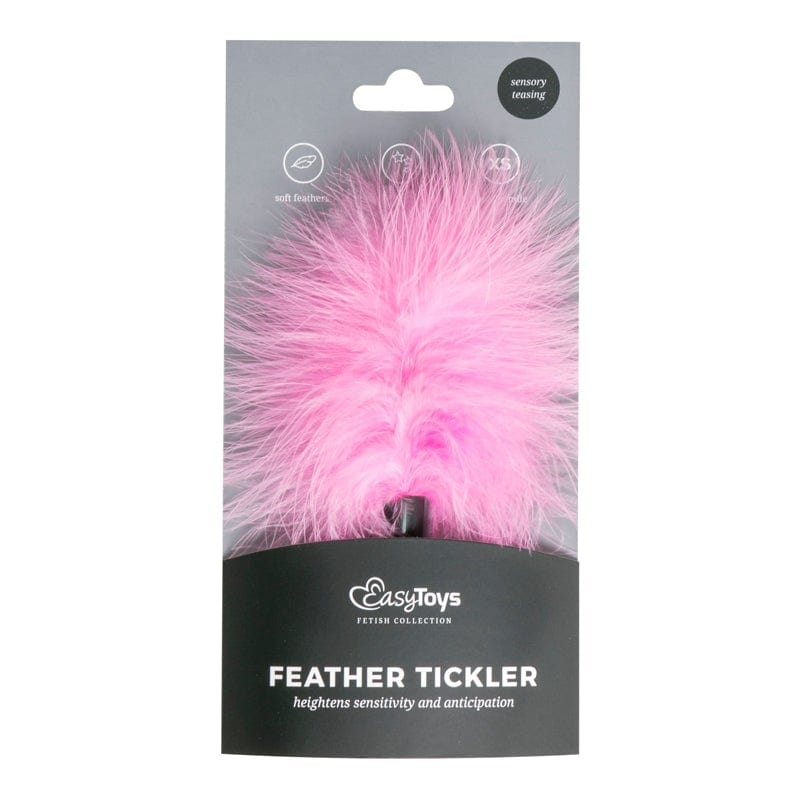 Tickler Pink Small Feather Teaser for Foreplay and Sensual Adventures