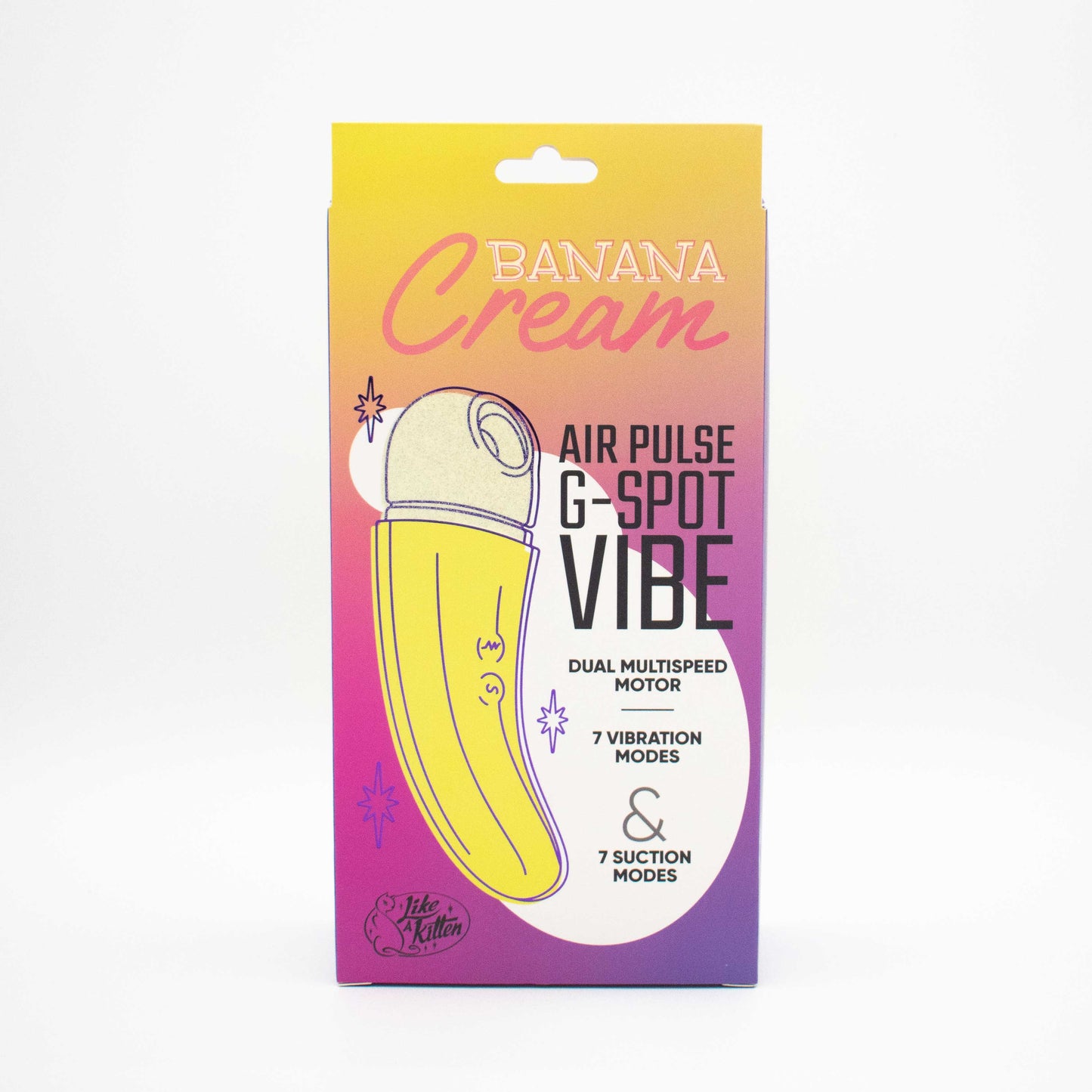 Banana Cream Yellow – G-Spot and Air Pulse Vibrator