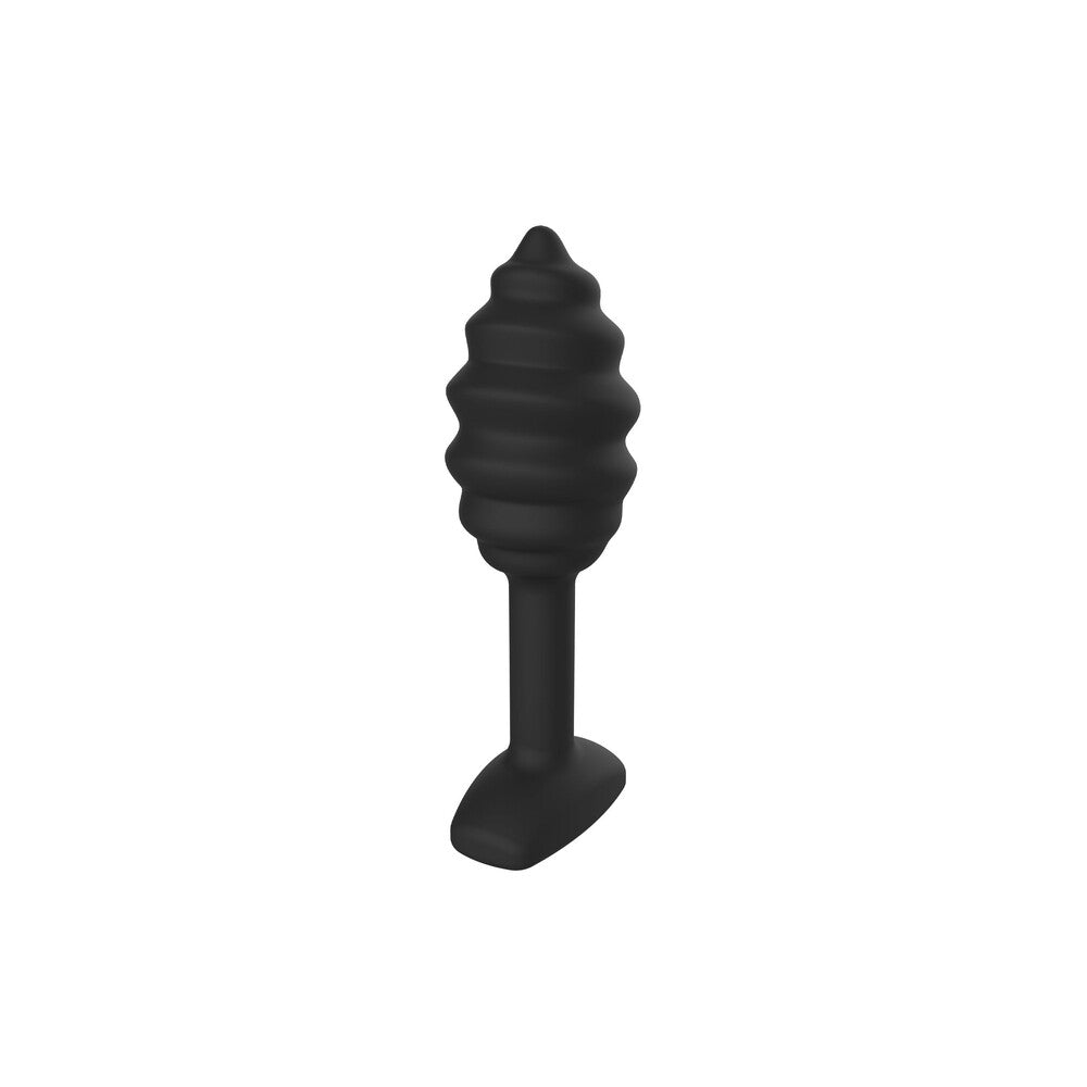 ToyJoy Swirl Textured Silicone Anal Plug Slim 3.6 Inch