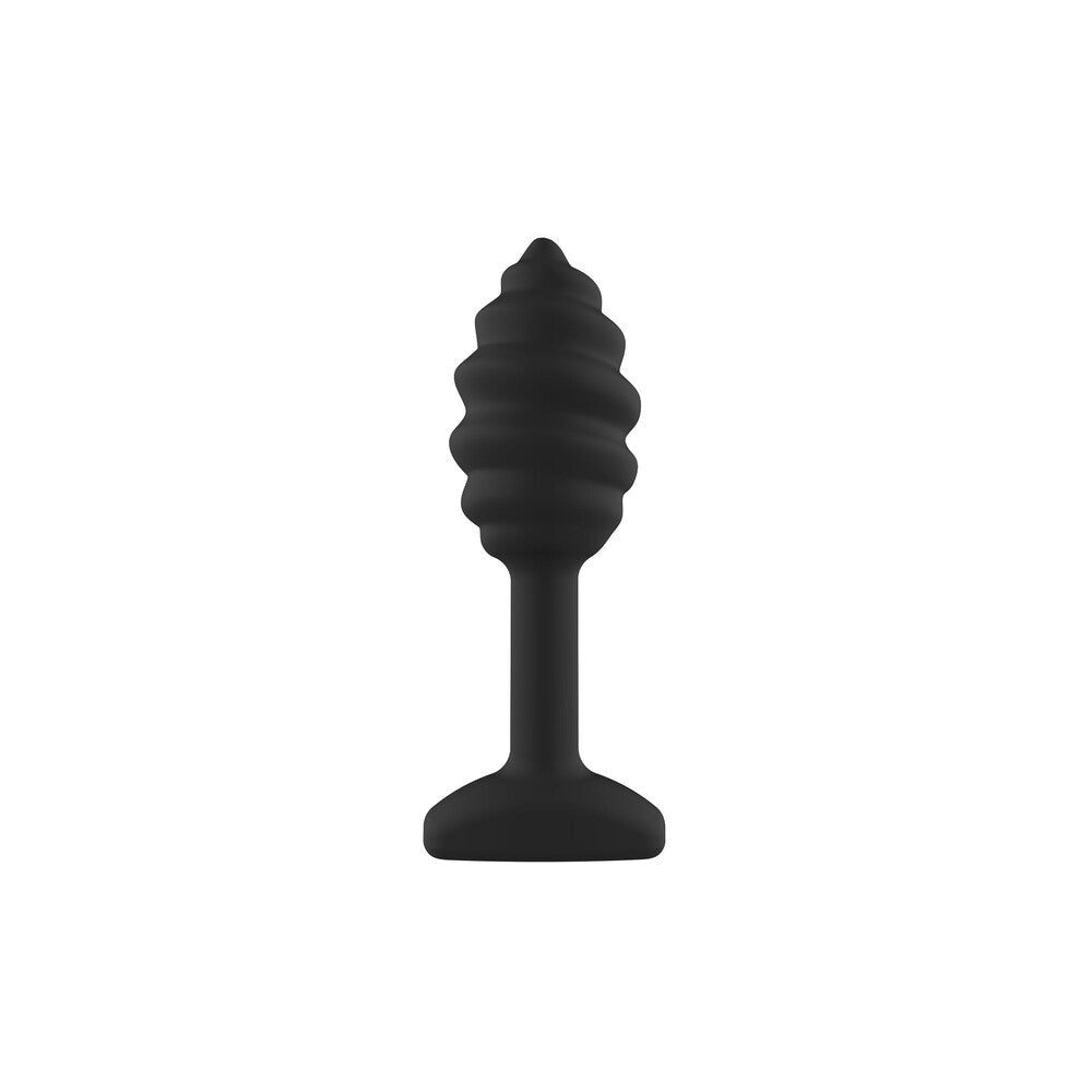 ToyJoy Swirl Textured Silicone Anal Plug Slim 3.6 Inch