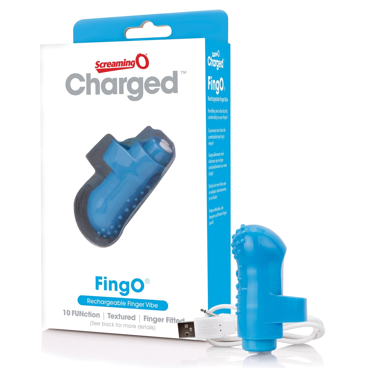 Charged Fing O – Rechargeable Mini Finger Vibrator with Vooom Technology