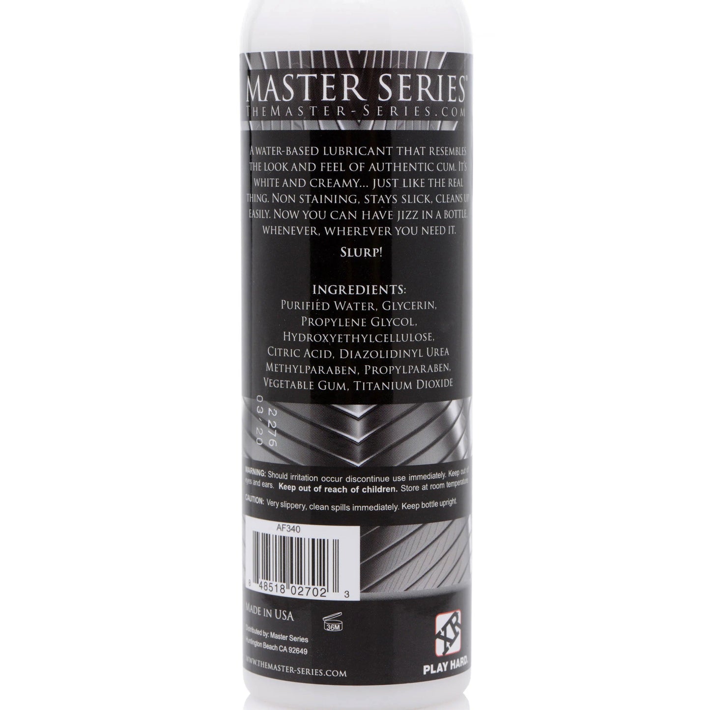 Jizz Unscented Water-Based Lubricant 8 Oz – Water-Based Lubricant