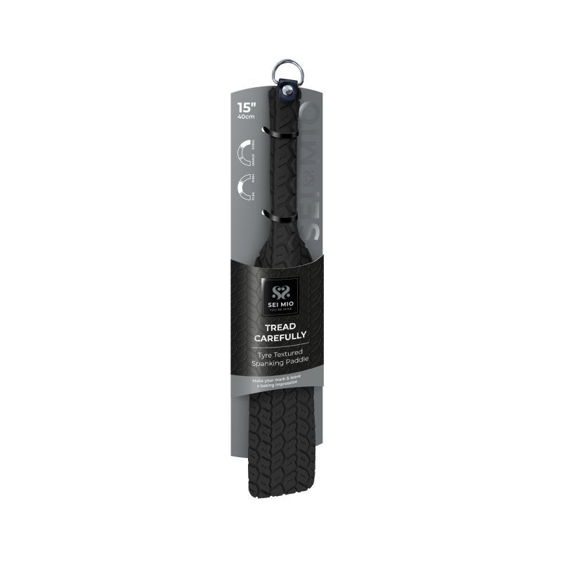 Tyre Paddle Large Black - Double-Sided Vegan Spanking Tool