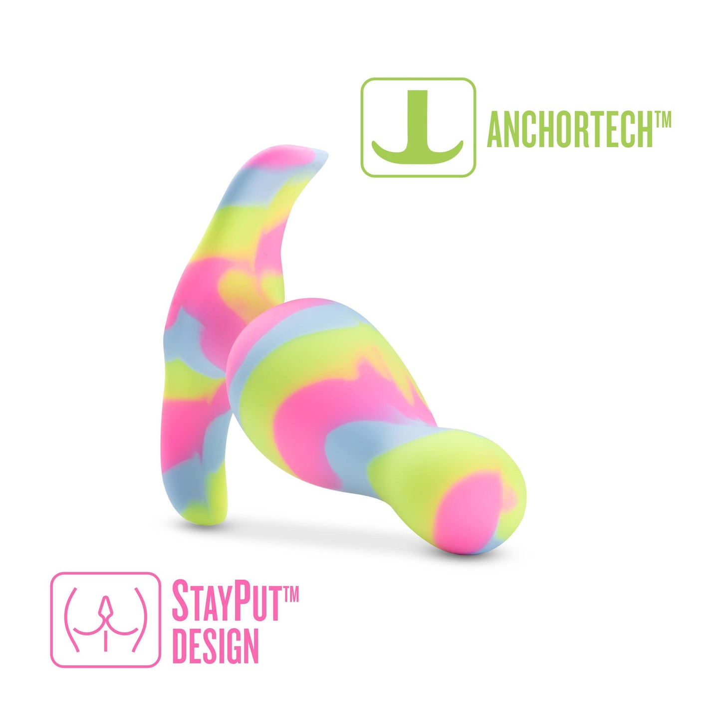 Avant Kaleido (Lime) – Ultrasilk Smooth Silicone Curved Vibrator
