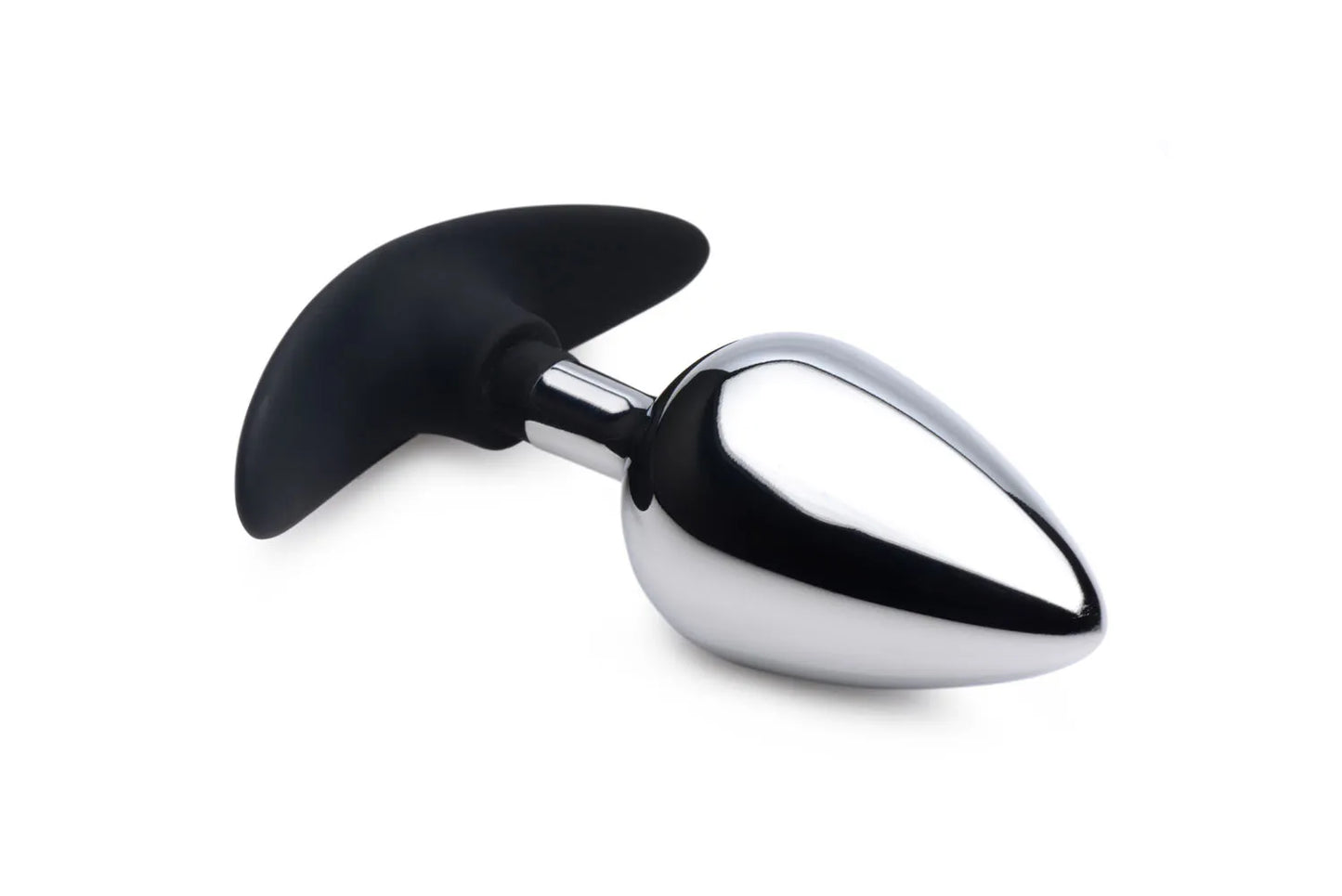 Dark Invader Metal and Silicone Weighted Large Anal Plug