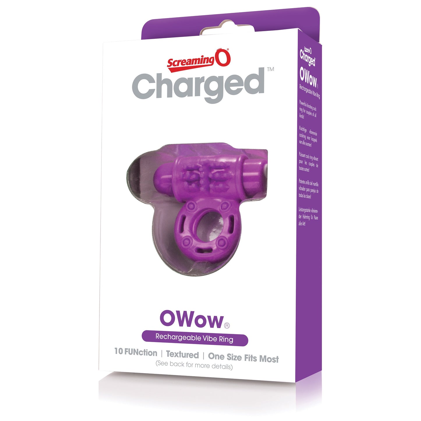 O Wow Ring – Rechargeable Vibrating Cock Ring with 10 Vibration Functions