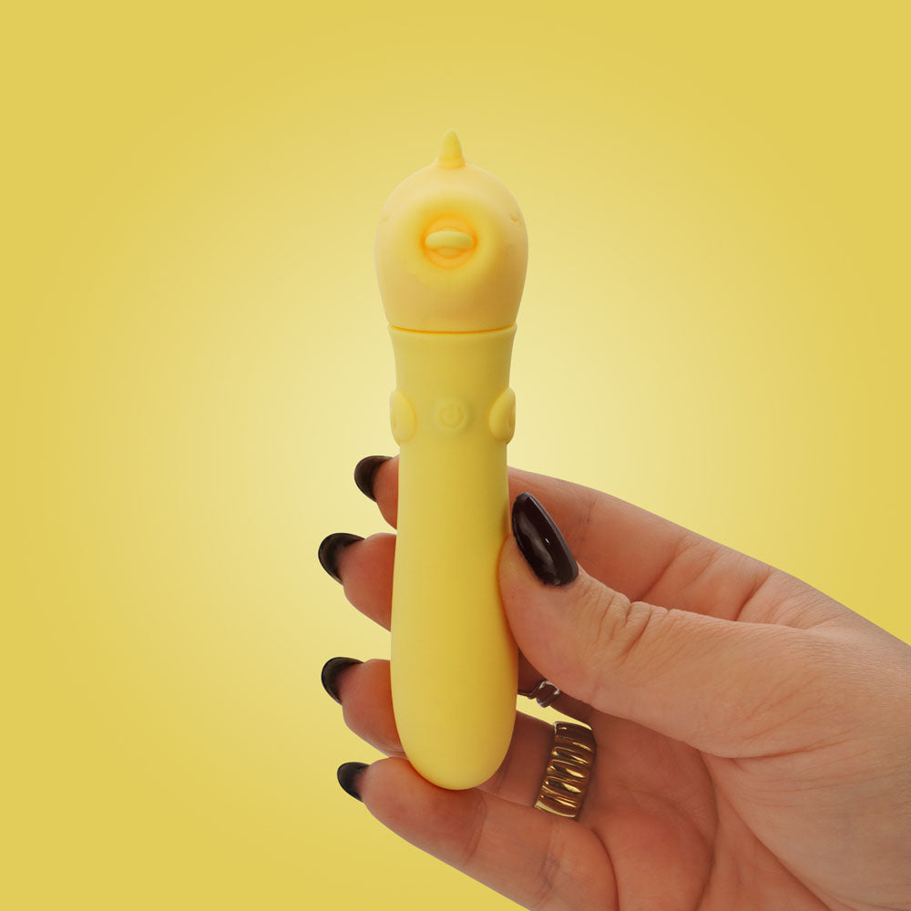 Unihorn USB Bullet (Bean Blossom Yellow) – Rechargeable 10-Speed Silicone Vibrator