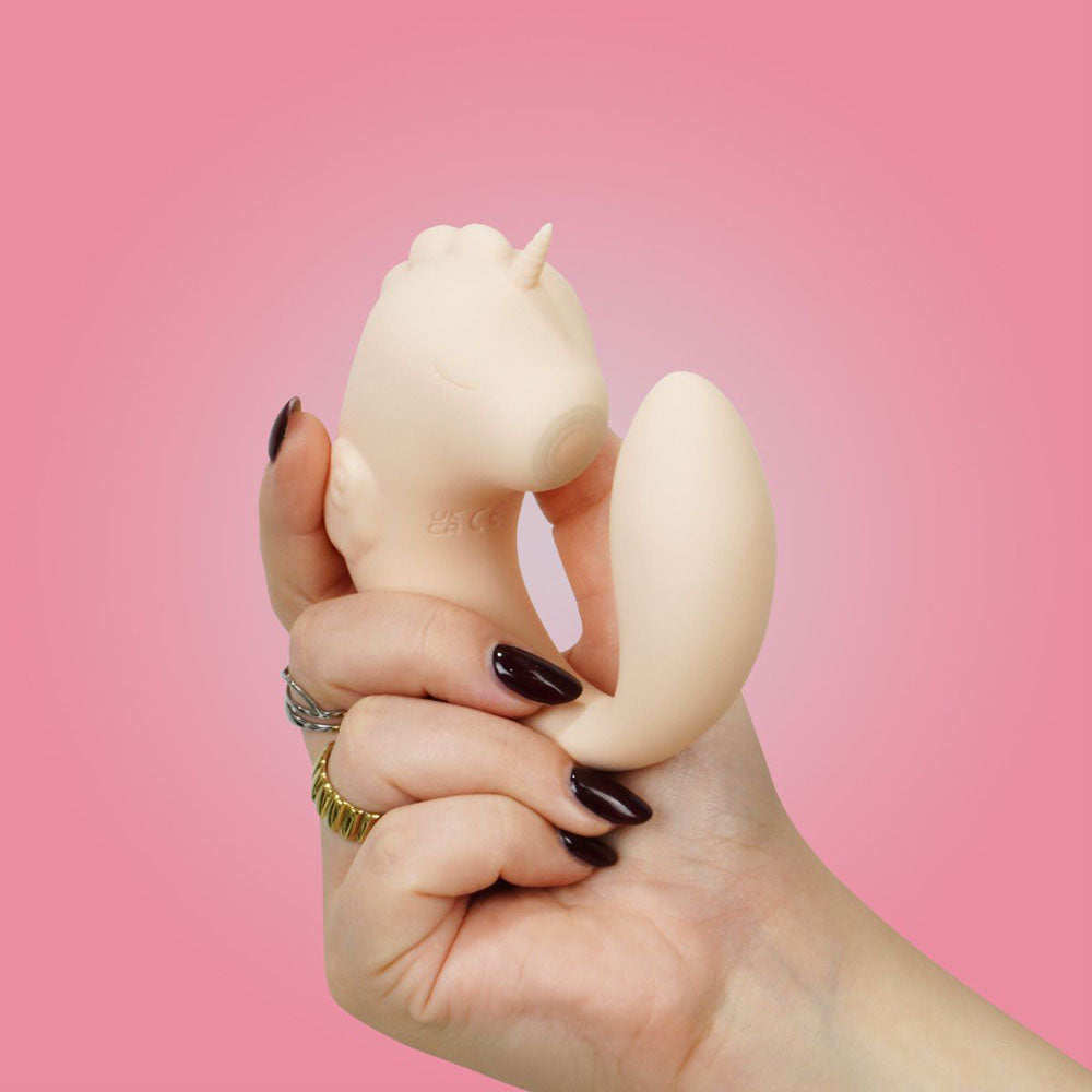 Ocean Peak Unihorn C-Horse – Soft Silicone Tail Oscillating Tongue Vibrator