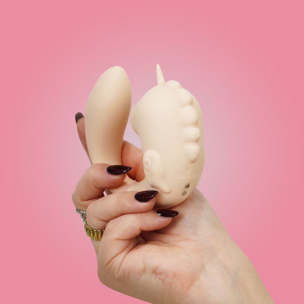 Ocean Peak Unihorn C-Horse – Soft Silicone Tail Oscillating Tongue Vibrator
