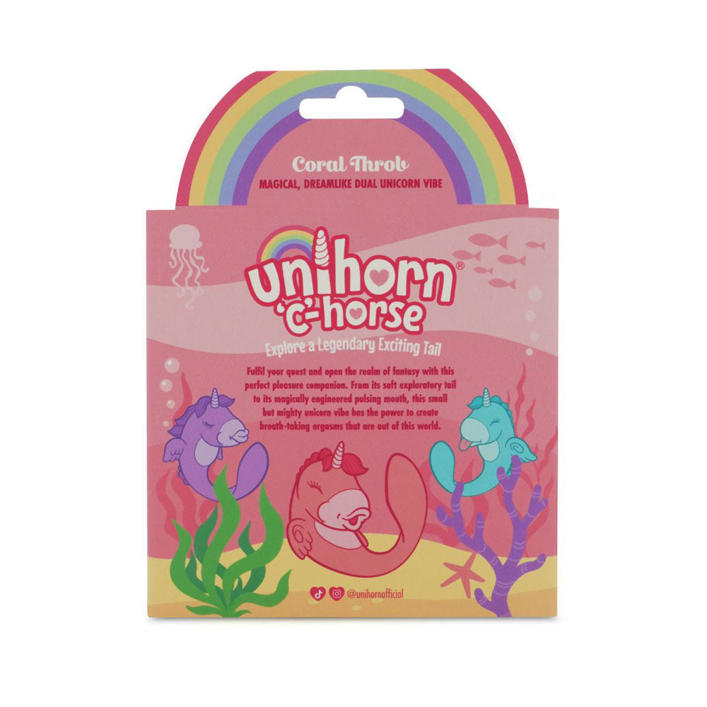 Ocean Peak Unihorn C-Horse – Soft Silicone Tail Oscillating Tongue Vibrator