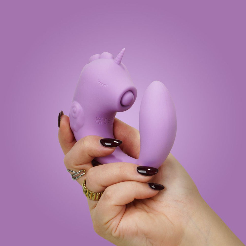 Ocean Peak Unihorn C-Horse Marina – Silicone Oscillating Tongue Vibrator