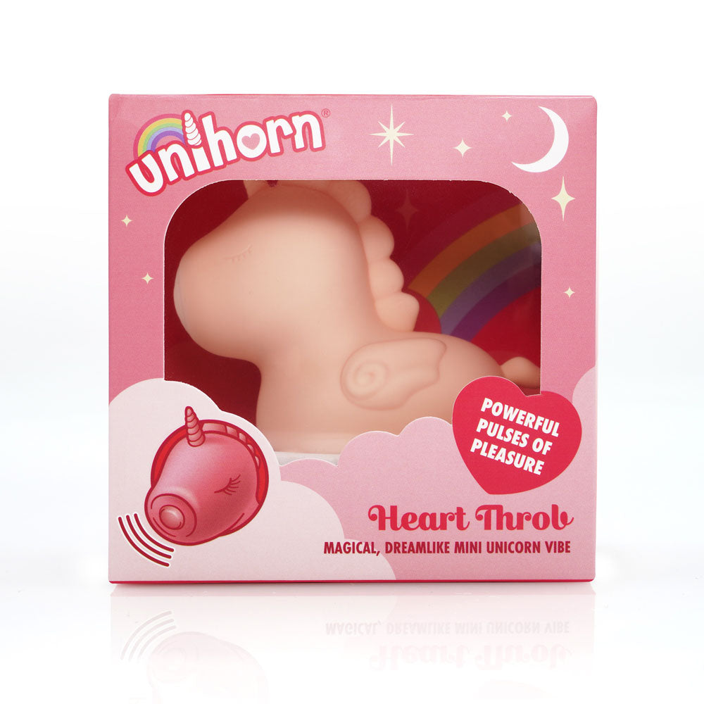Unihorn Heart Throb – Pulsating Silicone Clitoral Vibrator