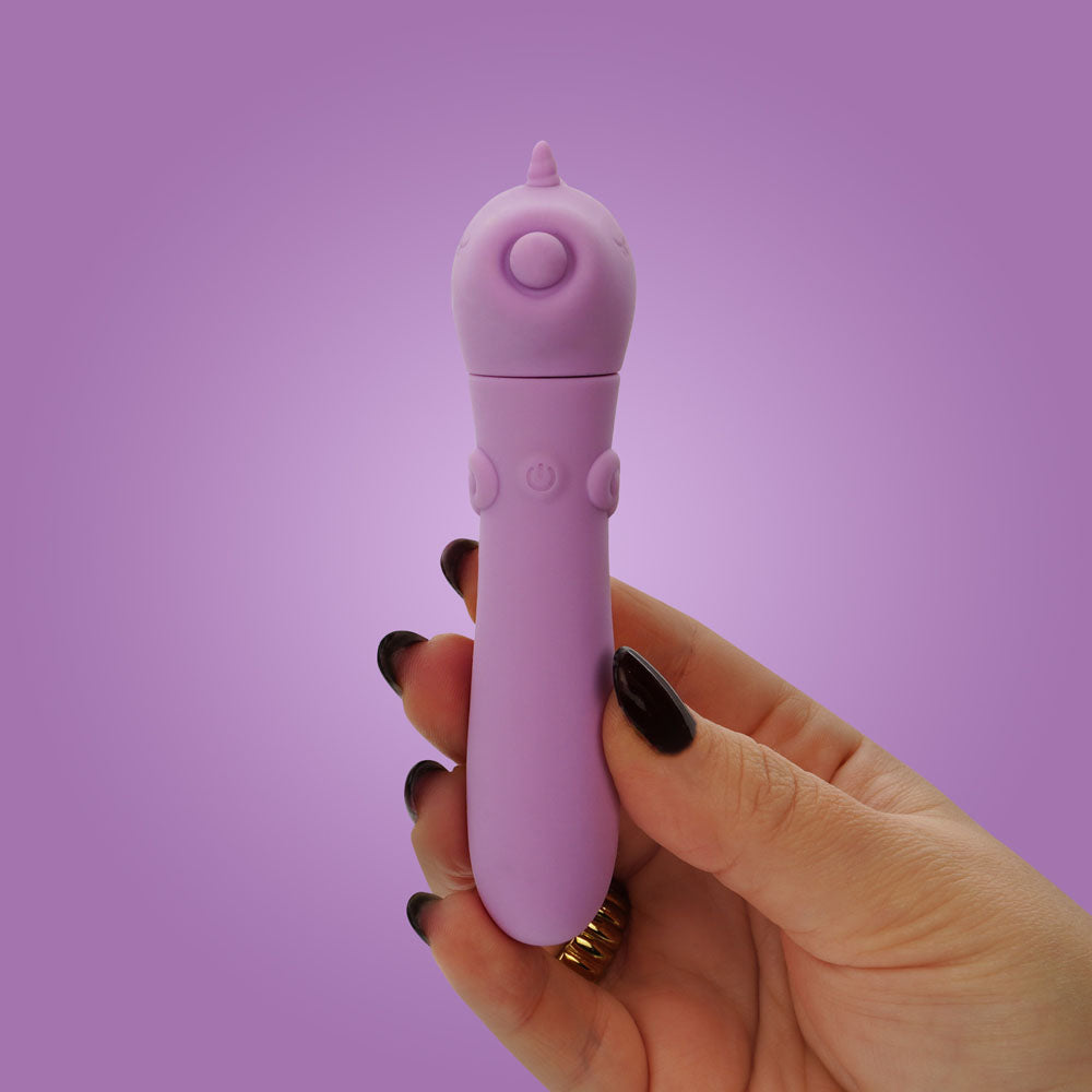 Unihorn Karma Lilac – USB Rechargeable Silicone Bullet Vibrator with 10 Speeds