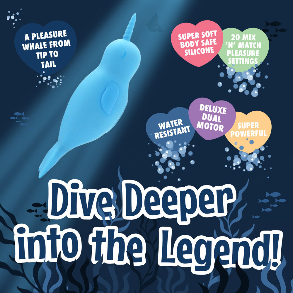 Unihorn of the Sea Neigh Mo Narwhal – Luxury Silicone Vibrator