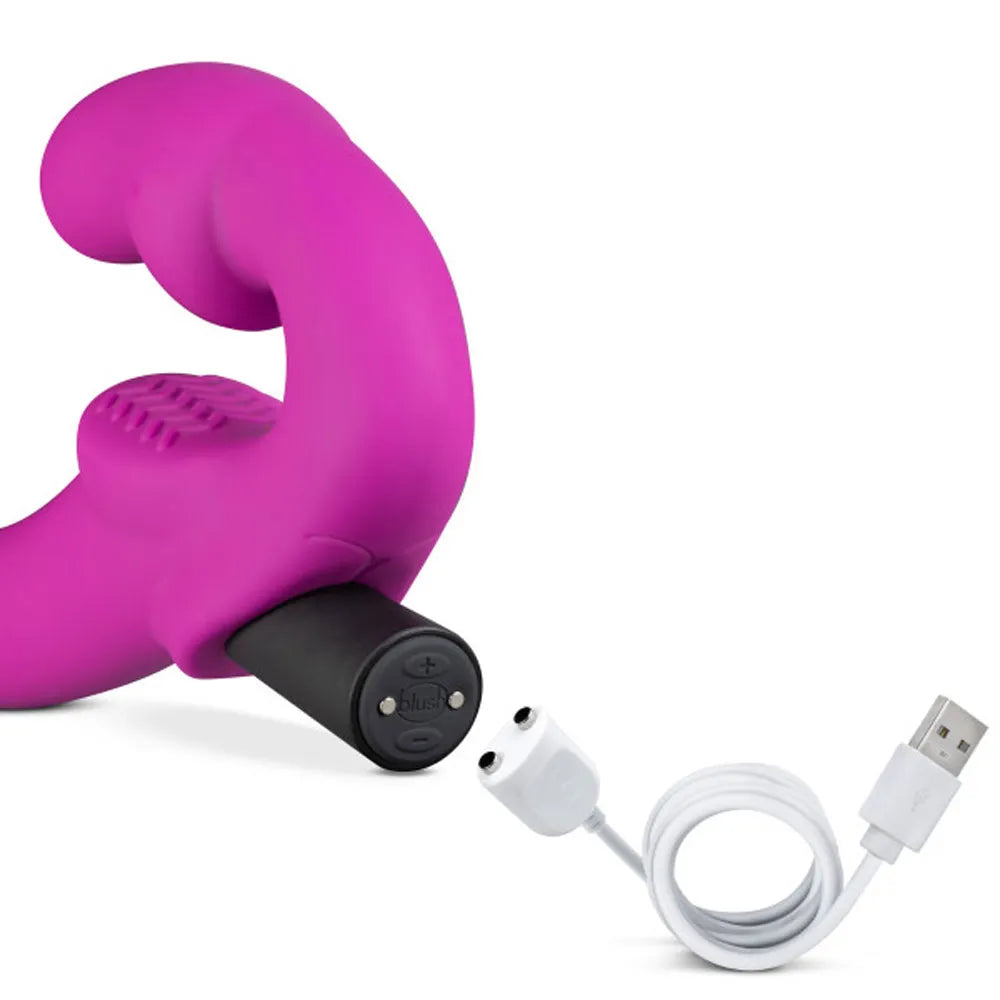 Temptasia Estella Strapless Silicone Dildo – Vibrating Strapless Dildo