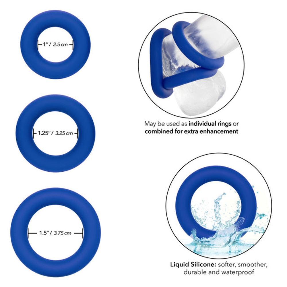 Admiral Universal Cock Ring Set – Gradual Size Silicone Rings Set