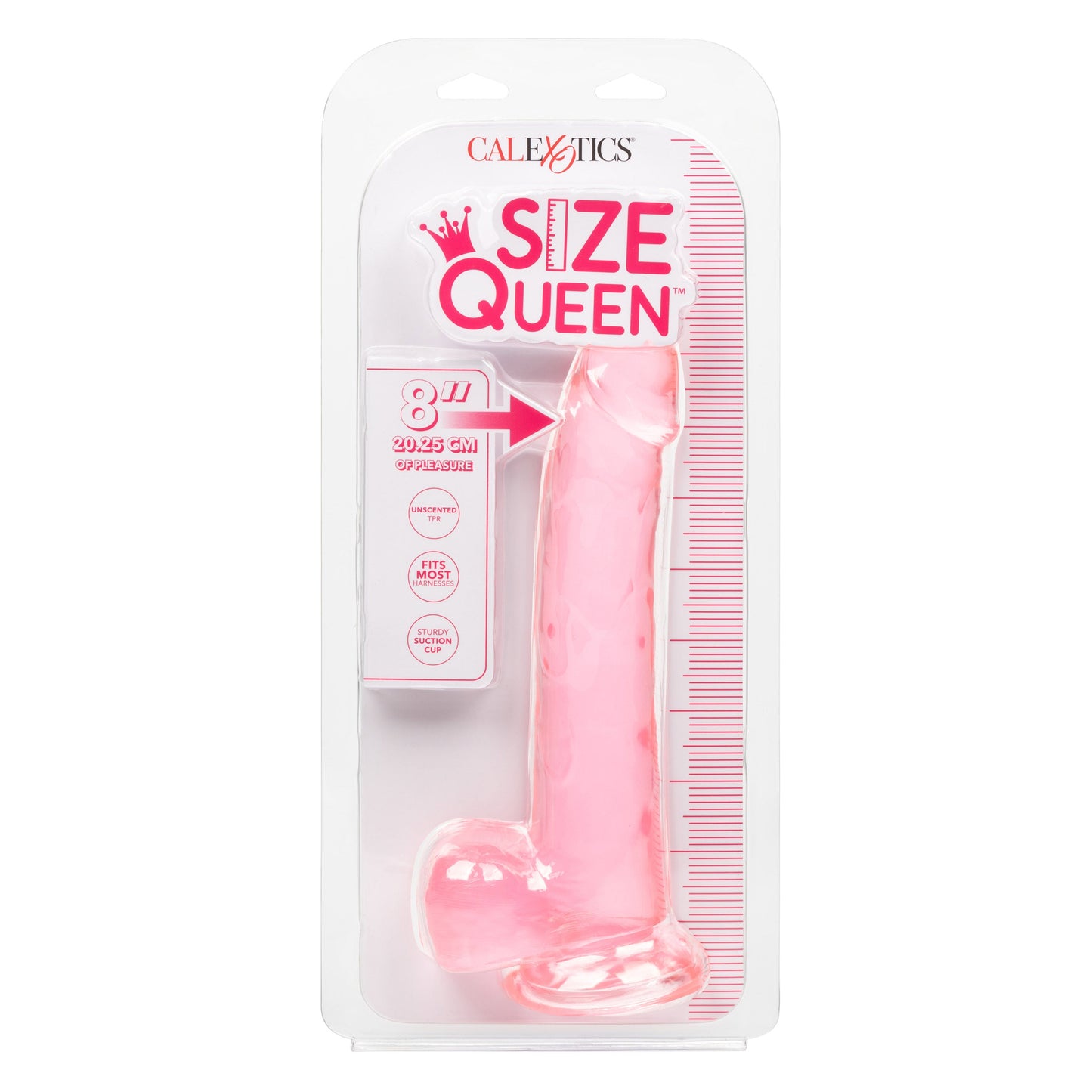 Size Queen 8 Inch Realistic Dong in Ivory