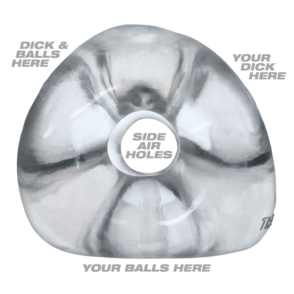 OXBALLS TRI-SPORT XL Thicker 3-Ring Cocksling Clear – Enhanced Support and Bulge Enhancement