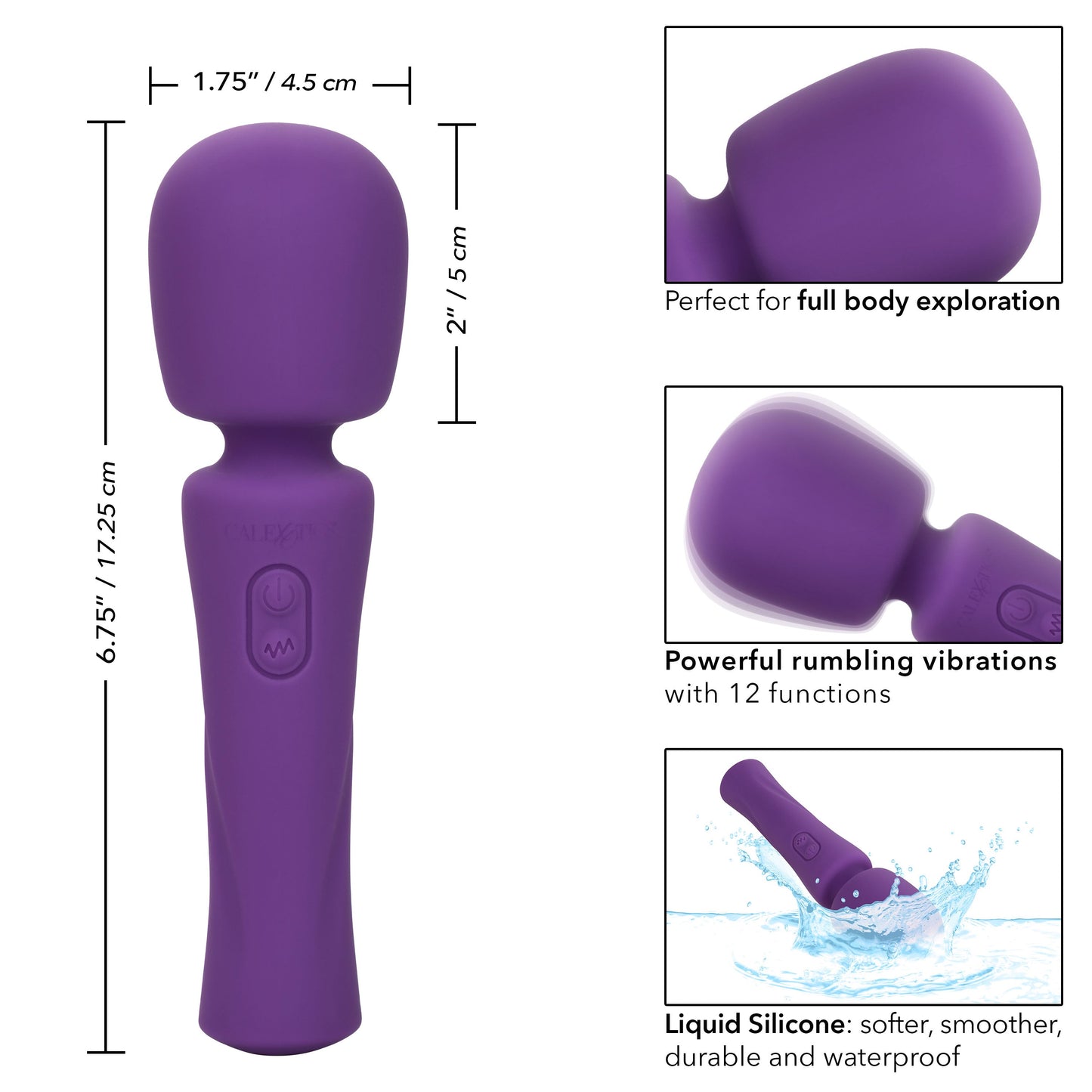 Stella Liquid Silicone Massager – Powerful Flexible Wand Vibrator