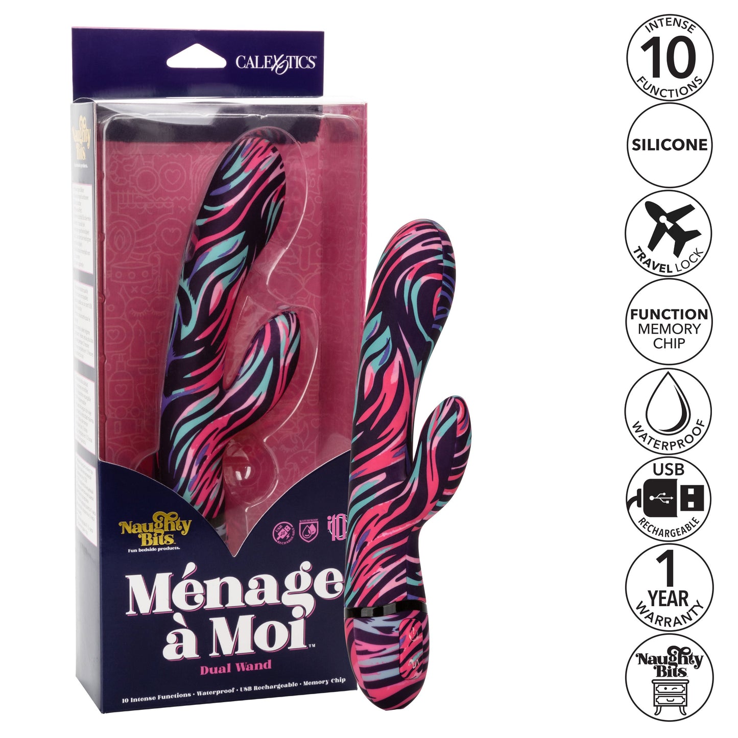 Naughty Bits Menage A Moi Dual Wand Vibrator – Dual Wand Vibrator