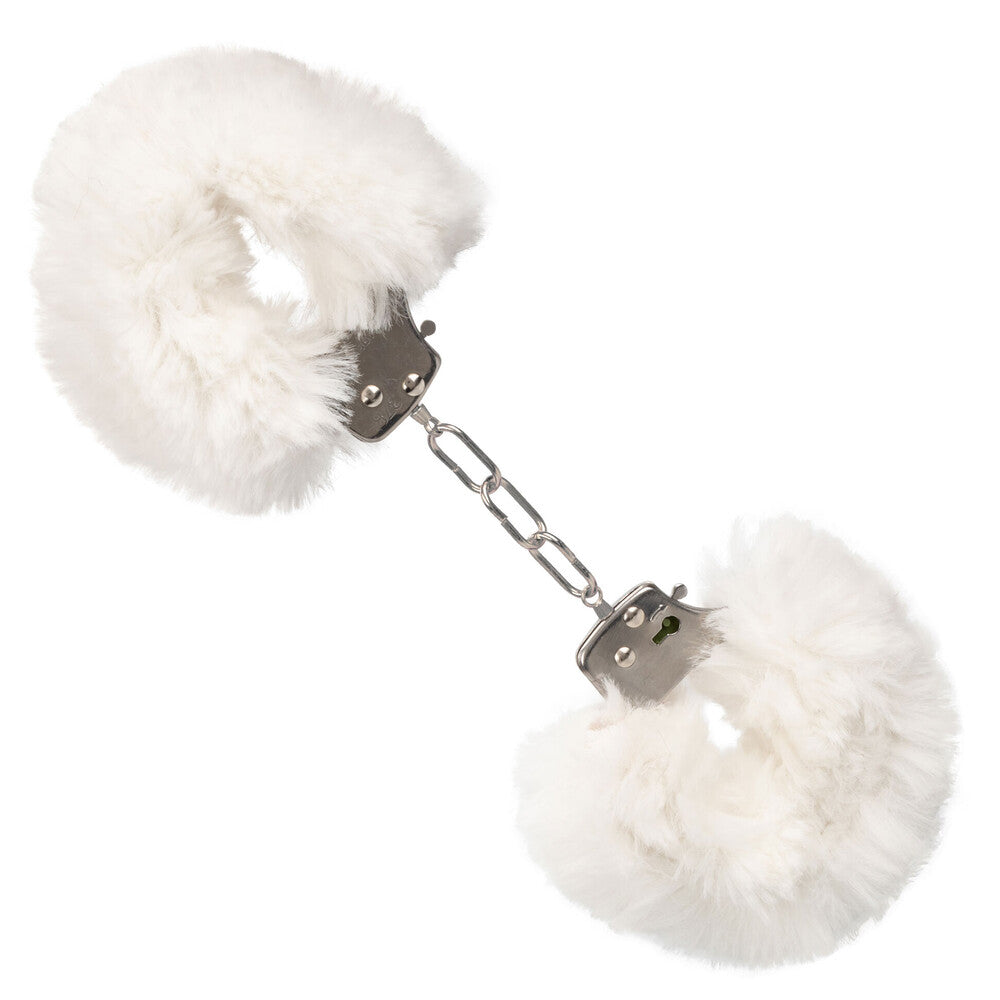 Ultra Fluffy White Furry Cuffs – Soft Bondage Handcuffs