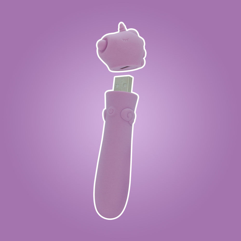 Unihorn Karma Lilac – USB Rechargeable Silicone Bullet Vibrator with 10 Speeds