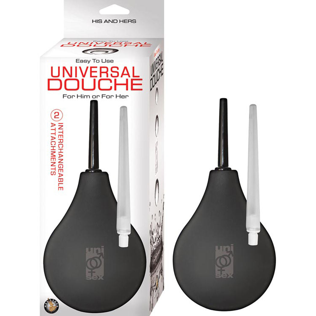 Universal Black Douche System With Two Interchangeable Heads
