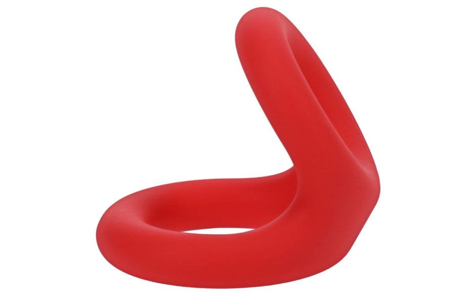 Uplift Silicone Cock Ring in Crimson