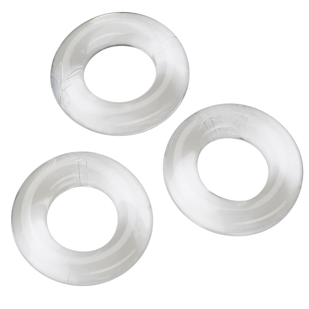 Super Stretch Clear Cockring Combo Set for Longer Performance
