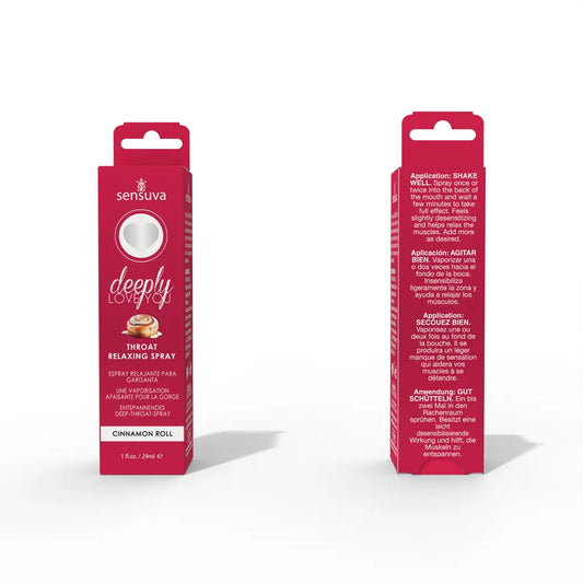 Sensuva Deeply Love You Throat Spray – Cinnamon Flavor 1 Fl Oz Oral Aid