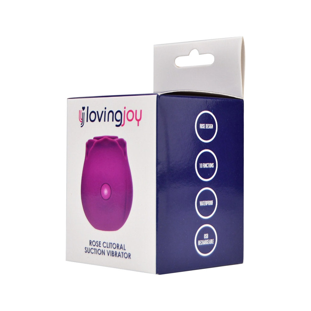 Loving Joy Rose Toy – Waterproof USB Rechargeable Clitoral Suction Vibrator