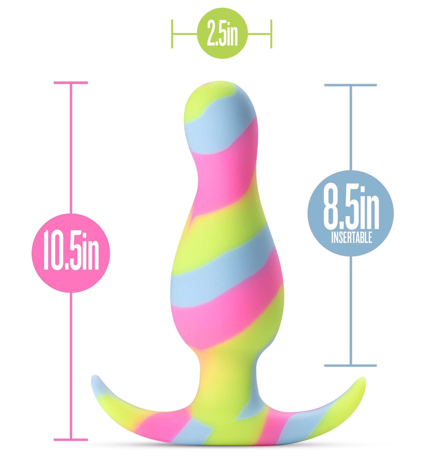 Avant Kaleido (Lime) – Ultrasilk Smooth Silicone Curved Vibrator